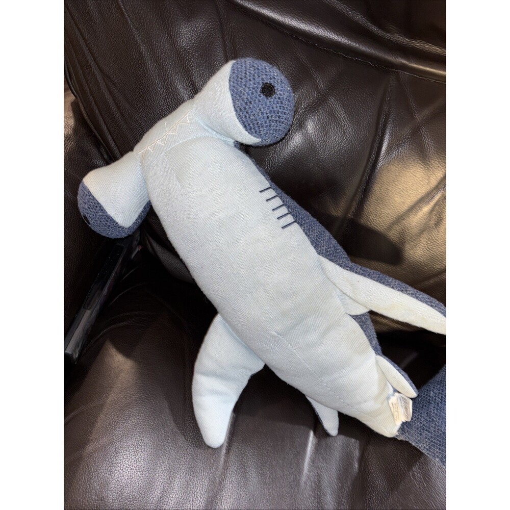 Pillowfort Hammered Throw Pillow 24 X7 Blue Shark Stuffed Animal Plush Toy
